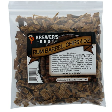 Brewer's Best Barrel Chips Rum Barrel - 4 Ounces (Best Performance Chips Reviews)