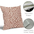 thumbnail image 4 of Burnt Orange Cheetah Pillow Covers 16x16 Inch Set of 2 Burnt Orange and White Leopard Print Throw Pillows Animal Spots Outdoor Pillowcase Cushion Cover Modern Decorative Pillows for Couch Home Decor, 4 of 6