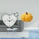 thumbnail image 2 of Reloj De Pared Creativo Con Forma De Calabaza Y Corazón De Peluche, Arte Decorativo, Movimiento Silencioso, Para Sala De Estudio, Cafetería, Oficina, Dormitorio, Sofá, Cojín Decorativo, 2 of 8
