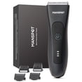 thumbnail image 1 of MANSPOT Manscape - Cortadora de pelo para ingle y cuerpo para hombres, cortadora eléctrica de bolas, afeitadora púbica, kit Manscape con 4 protectores, cabezales de cuchillas de cerámica reemplazables, 1 of 5