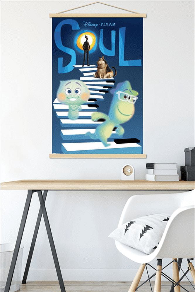 Disney Pixar Soul - Piano Wall Poster with Magnetic Frame, 22.375" x 34"