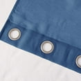 thumbnail image 3 of Dainty Home Malibu Textured Semi-Sheer Grommet Top Curtain Panel Pair, 108" x 84" In River Blue, 3 of 10