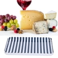 thumbnail image 4 of Bandeja de Frutas ANGGREK Seguro Con Rayas Azules y Blancas, 4 of 8