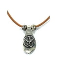 thumbnail image 4 of Vintage Necklace of The Holy Spirit Handmade Jewelry with Genuine Leather Strap by Graciela's Collection, 4 of 12
