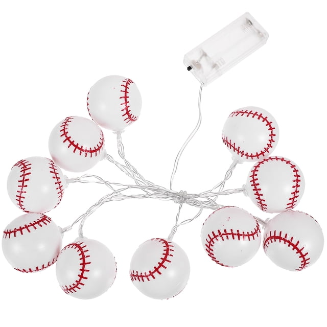 SHISUYAN Guirlande Lumineuse Créative en Forme de Baseball Ornement de Fête