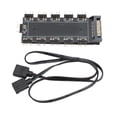 thumbnail image 2 of RGB Splitter, Easy To Install ARGB Hub 5V 3pin 10 Way With Motherboard Cable For Main Board, 2 of 8