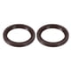 thumbnail image 1 of Sello de aceite del cigüeñal del motor de 2 piezas compatible con Toyota Tacoma 2009-2019 para Lexus IS250 2009-2015, caucho duradero marrón, 1 of 1