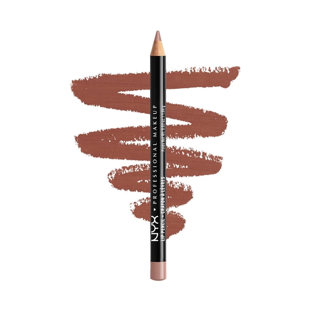Lápiz delineador de labios NYX Slim 822 color café