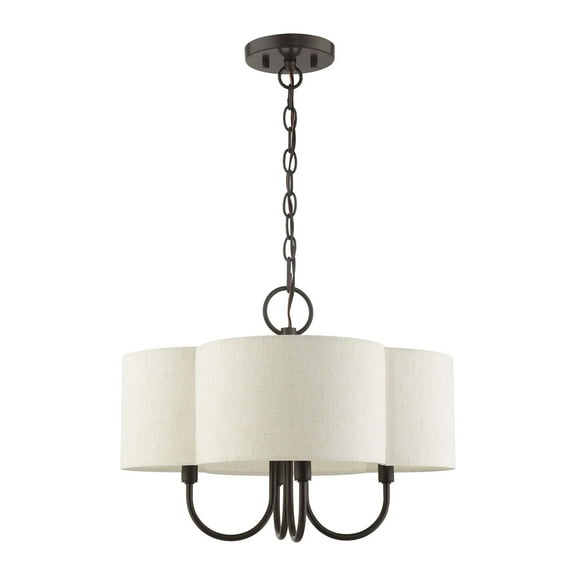 Livex Lighting - Solstice - 4 Light Chandelier in French Country Style - 18
