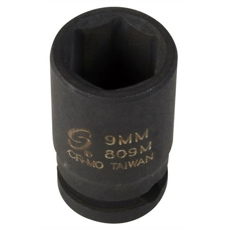 UPC: 0613364608098 | Sunex Tools 809M – 1/4 Drive 9MM Impact Socket