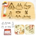 thumbnail image 2 of Scelleuse Alimentaire Manuelle Disque à Biscuits en Silicone Sacs de Rangement Alimentaire Réutilisables Formes de Biscuits pour Cuisson Scelleuse Alimentaire Boîtes sous Vide Ensemble de 8 Pcs Noël Acier Inoxydable 3D, 2 of 4