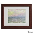 thumbnail image 3 of Trademark Fine Art "Coucher de Soleil a Pourvil" Canvas Art by Claude Monet, Wood Frame, 3 of 5