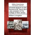 thumbnail image 1 of Un Éloge Funèbre sur le Révérend M. Aaron Burr, 1 of 1