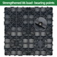 thumbnail image 6 of AENKYO 8.7 sq. ft WPC Interlocking Deck Tiles, 11.8"x11.8" Pack of 9 Waterproof Outdoor Flooring Tiles for Patio, Balcony, Dark Gray, 6 of 11
