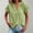 Light Green, variant on Summer Sales Womens Summer Tops Casual Solid V‑Neck Short Sleeve Lightweight Blouse Oversized Tshirts for Women Under 12$