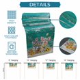 thumbnail image 6 of Farmhouse Floral Pig Table Runner 70 Inches, Spring Sunflowers Butterfly Teal Green Bed Runner Dresser Scarves Tabletop for Indoor Outdoor Parties/Ceremony/Banquet, 13" x 70", 6 of 9