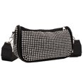 thumbnail image 2 of Bolsa de hombro con diamantes de imitaciónde mensajero con diamantes brillantes para mujer (plata) Likrtyny Para Estrenar, 2 of 9