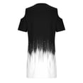 thumbnail image 4 of Patlollav Womens Dresses Vintage Christmas Color Snowflake Print Off Shoulder Party Dress, 4 of 6