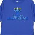 thumbnail image 4 of Inktastic Happy Hanukkah with Menorah Boys or Girls Long Sleeve Toddler T-Shirt, 4 of 5