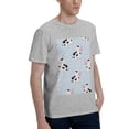thumbnail image 2 of Bingfone Cute Farm Cow Men'S Loose Fit Short-Sleeve Pocket T-Shirt, 2 of 7