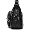 thumbnail image 3 of Leather Crossbody Bag for Women Multi Pockets Shoulder Purse Lightweight Messenger Bag Ladies Pocketbook, 3 of 7