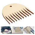 thumbnail image 3 of LAFGUR Wooden Weaving Comb Wood Loom Comb, Tapestry Weaving Tool, 11 Teeth For Weaving Lovers Friends, 3 of 8