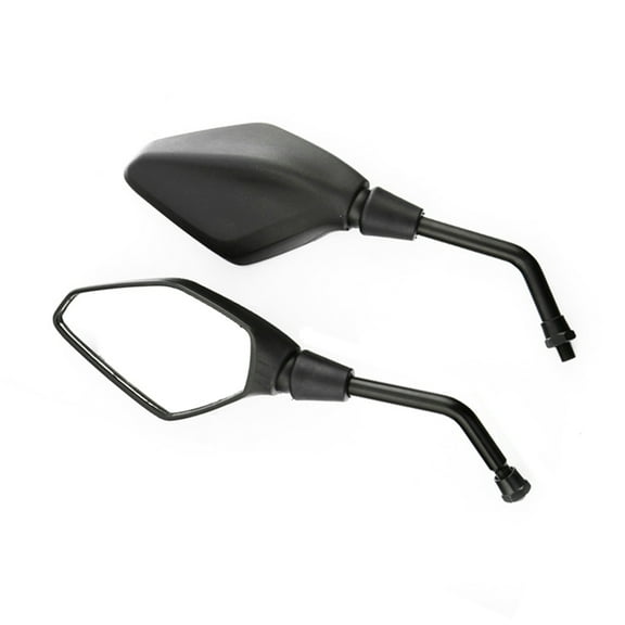 Motorcycle Rear View Side Glass 7/8" HandleBar Mount Clamps Wide Rear View Glass for Scooters ATV