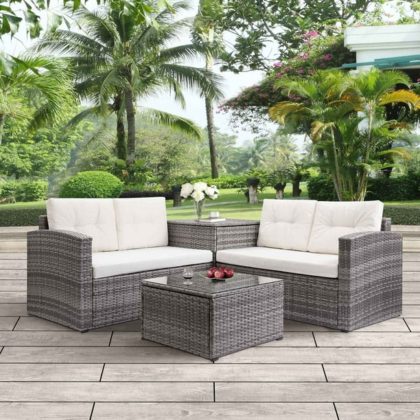 Clearance Outdoor Garden Patio Conversation Set Furniture