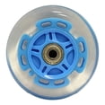 thumbnail image 1 of Kick Push Roues LED pour Trottinette avec Roulements Abec9 pour Trottinettes Razor (Lot de 2), Bleu, 100mm, 1 of 5
