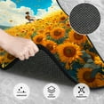 thumbnail image 3 of Naloa Clear Sky Sunflower Car Foot Mat Set of 4 Pieces - Universal Floor Liner Neoprene Full Set Floor Mats for Cars Trucks SUV, 3 of 7
