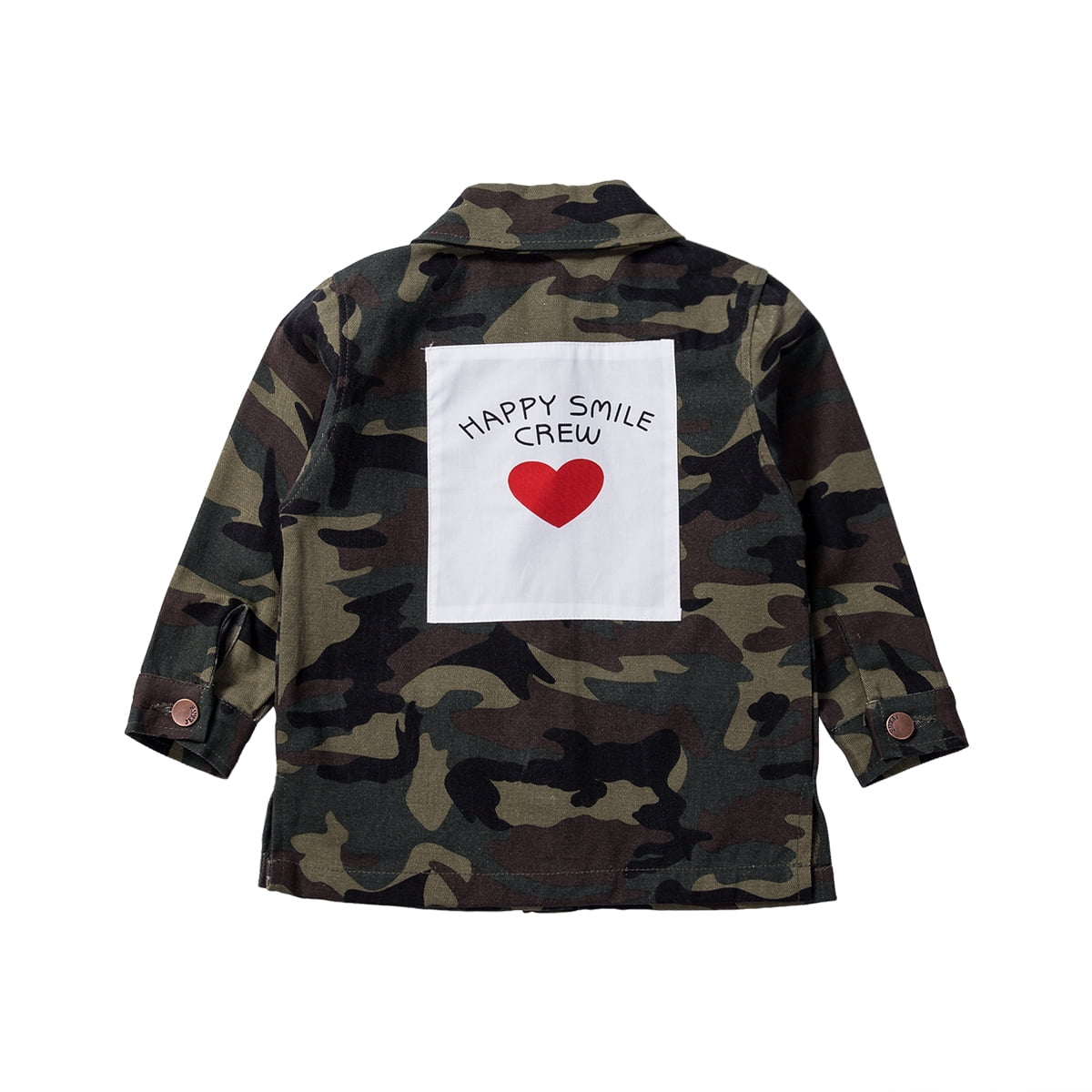happy smile crew camo jacket