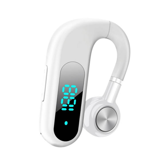 Ear Buds Hwkond New Bluetooth Earphones With Digital Display On The Ear For External Sound Transmission Without Damaging The Ear. Single Ear Rotating Earphones on Clearance