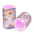 thumbnail image 2 of ALAZA Artistic Daisy Flower 2 PCs LED Flickering Flameless Candles with Remote Timer Battery Operated Candle, 2 of 7
