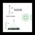 thumbnail image 3 of 2PCS E27 Motion Sensor Light Switch 100-240V Motion Detector Base Lamp Holder with Light Control Smart Switch Bulb Socket,2 * induction lamp head, 3 of 9