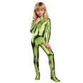 thumbnail image 5 of LIIPEE Girls Glitter Long Sleeve Footed Jumpsuits High Neck Dance Performance Gymnastic Leotard 4-9 Years, 5 of 5