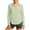 Mint Green, variant on Womens Sun Protection Collared Shirt Solid Color Long Sleeve Blouses Button Down Loose Fit Tops Fall Lightweight Outdoor Clothes Mint Green XXL