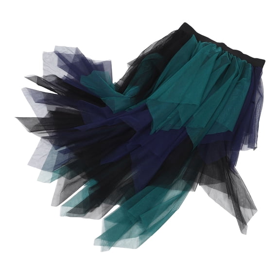 CIMAXIC Women's Fairy Skirts: Irregular Layered Tulle Midiskirt with Elastic Waist, Vintage Style Tutu for Dance, Party, and Carnival