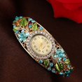 thumbnail image 4 of Reloj de pulsera estilo nicho estilo pastoral con diamantes incrustados para mujer, 4 of 5