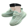 thumbnail image 3 of Toddler Shoes - Children's Net Solid Color Flying Woven Sports Shoes for Boys and Girls School Casual Soft Soled Shoes - Boys Shoes,Girls Shoes,Kids Shoes,Color:Green,Size:11-11.5 Years, 3 of 7