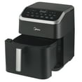 thumbnail image 3 of Midea Air Fryer, 7.8 Qt, X-Cyclone Rapid Air Technology, 9-In-1 Presets, Fav Function, Black, 3 of 9