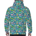 thumbnail image 3 of Bingfone Cars Transportation Men's Drawstring Hoodie Long Sleeve Pocket Sweatshirts-Large, 3 of 6