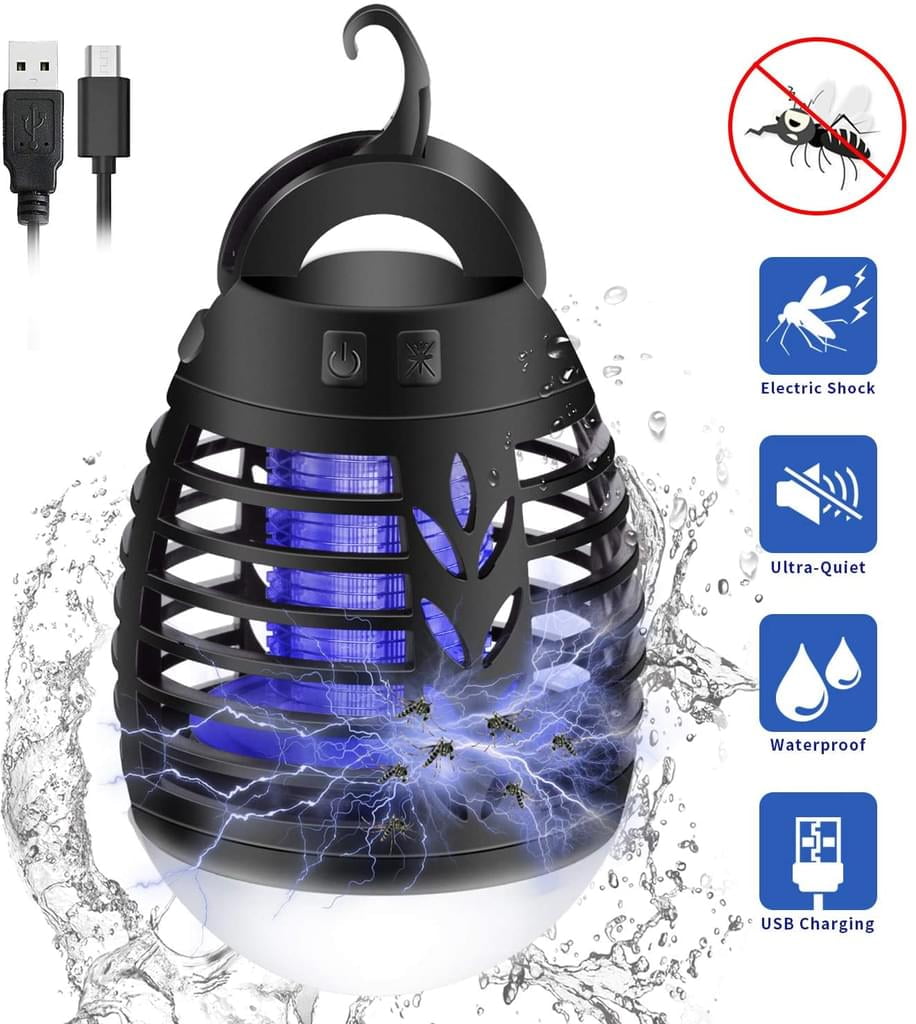 Outdoor Lighting Mosquito Repellent Lamp, 2 in 1 Lantern Camping Tent