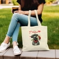 thumbnail image 3 of Happy Valentine's Day Cane Corso holding flowers Canvas Tote Bag Italian Mastiff Dog Lover Gifts Idea Reusable Shopping Grocery Bag - 03005, 3 of 5