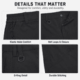 thumbnail image 4 of YAPPO Men's Lightweight Hiking Pants, Quick-Dry 4-Way Stretch Water-Resistant Outdoor Work Pants with 4 Pockets, 4 of 10