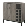 thumbnail image 4 of Manor Park Modern Bar Cabinet with Wine Storage, Slate Grey, 4 of 6