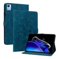 thumbnail image 2 of FJLBDE Case for Oppo Realme Pad X 10.95 inch 2020, Embossed Flower PU Leather Flip Wallet Folio Stand Cover, Blue, 2 of 7