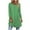 Green, variant on successthop Womens Shirts Curved Hem 3/4 Sleeve Tunic Top Long Crewneck Pullover Sweater Stripe Fall Winter Clothes Pink
