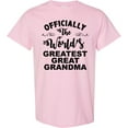 thumbnail image 3 of Inktastic Officially the World's Greatest Great Grandma T-Shirt, 3 of 5
