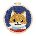 thumbnail image 3 of Paquete de 2-3 Kit de agujas de bordado, herramienta artesanal, punzón de hilo, herramienta de tejer Shiba 2 piezas Zulema Kits de inicio de bordado con punzón, 3 of 8