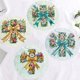 thumbnail image 4 of Tarjetas Arte Diamantes Felicitación Pintura para Adultos (12pcs Flower Cross), 4 of 9